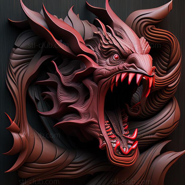 3D model Rage of Innocence Red Gyaradoss Anger (STL)